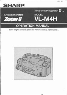 Sharp VL M 4 H manual. Camera Instructions.